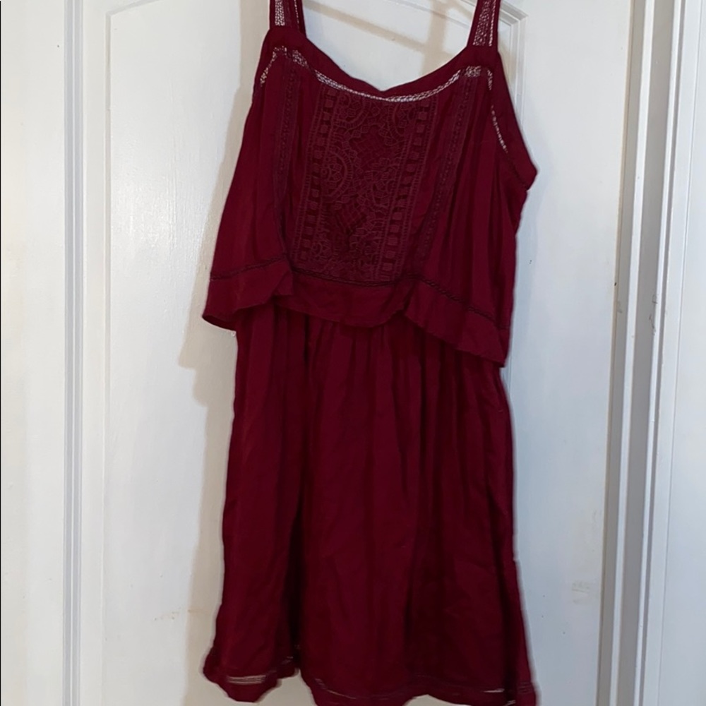 Medium burgundy American Eagle dress